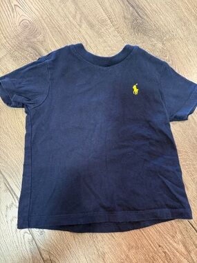 Baby Polo by Ralph Lauren Navy Tee with Yellow Pony 12M